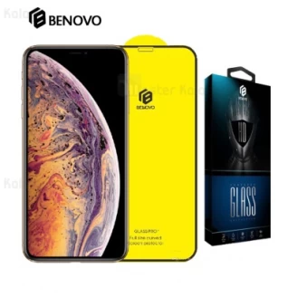 محافظ صفحه شیشه ای تمام صفحه تمام چسب Benovo آیفون Apple iPhone X / XS