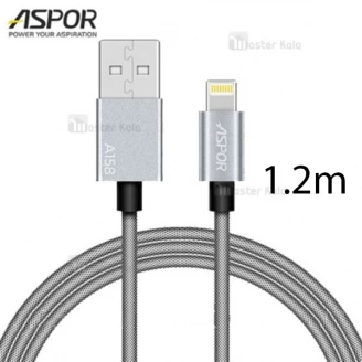 کابل لایتنینگ اسپور Aspor A158 Nylon Cable طول 1.2 متر