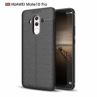 قاب محافظ ژله ای طرح چرم Huawei Mate 10 Pro مدل Auto Focus