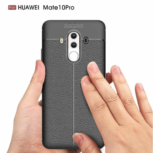 قاب محافظ طرح چرم Huawei Mate 10 Pro Auto Focus Jelly Case