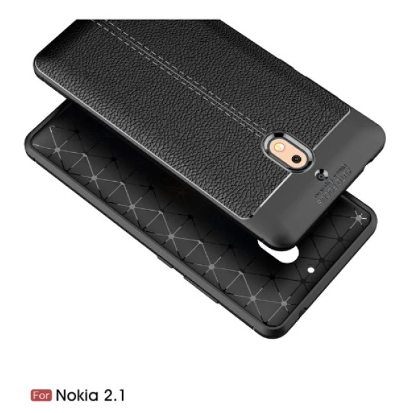 قاب محافظ طرح چرم Nokia 2.1 2018 Auto Focus Jelly Case
