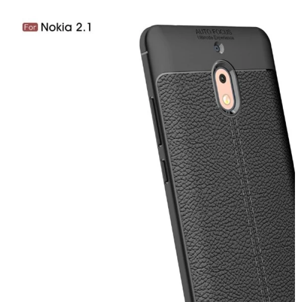 قاب محافظ طرح چرم Nokia 2.1 2018 Auto Focus Jelly Case