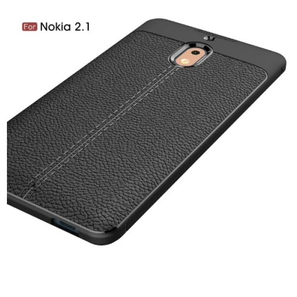 قاب محافظ طرح چرم Nokia 2.1 2018 Auto Focus Jelly Case