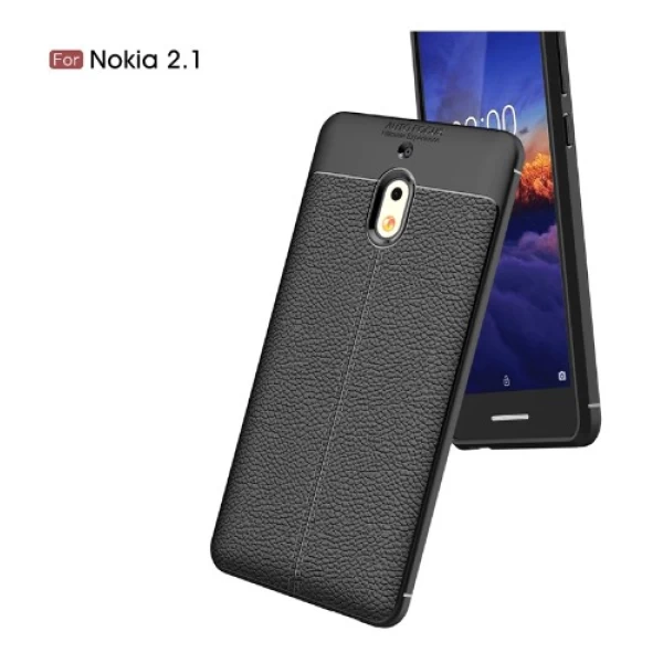 قاب محافظ طرح چرم Nokia 2.1 2018 Auto Focus Jelly Case