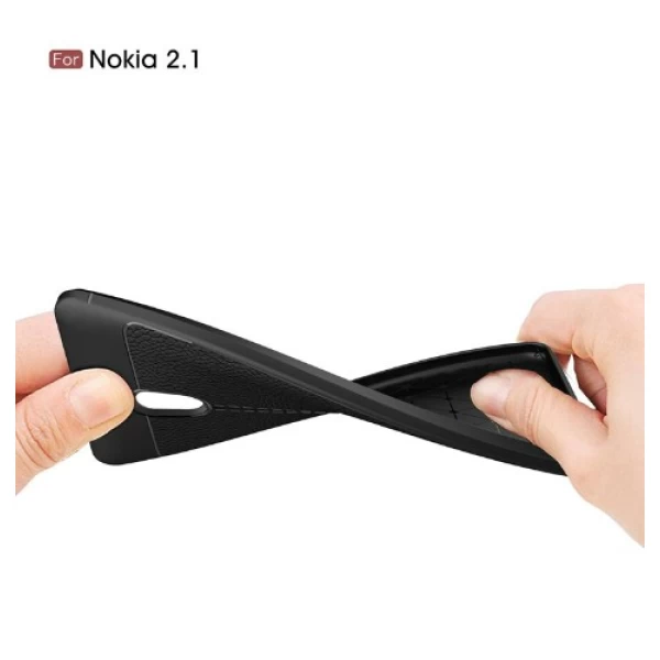 قاب محافظ طرح چرم Nokia 2.1 2018 Auto Focus Jelly Case