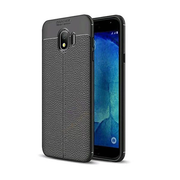 قاب محافظ ژله ای طرح چرم Samsung Galaxy J4 2018 مدل Auto Focus