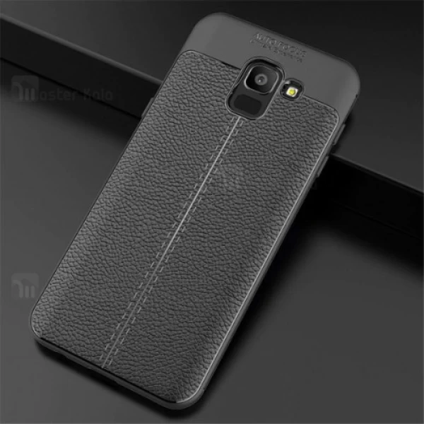 قاب محافظ ژله ای طرح چرم Samsung Galaxy J6 2018 مدل Auto Focus