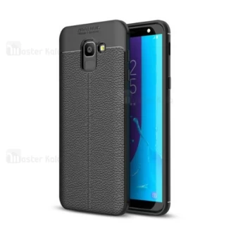 قاب محافظ ژله ای طرح چرم Samsung Galaxy J6 2018 مدل Auto Focus