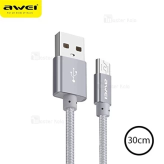 کابل شارژ میکرو یو اس بی اوی Awei CL-10 به طول 30 سانتی متر