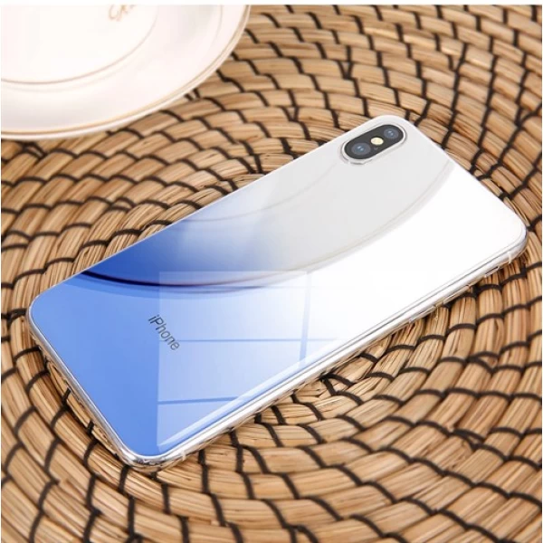 محافظ شیشه ای رنگی پشت گوشی Baseus Coloring مناسب Apple iPhone X/Xs