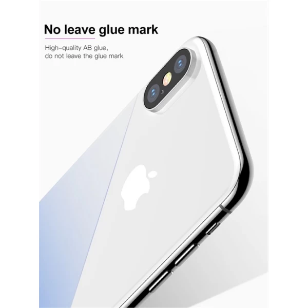 محافظ شیشه ای رنگی پشت گوشی Baseus Coloring مناسب Apple iPhone X/Xs