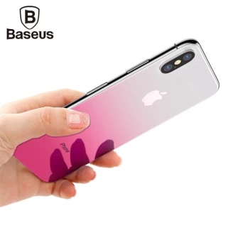 محافظ شیشه ای رنگی پشت گوشی Baseus Coloring مناسب Apple iPhone X/Xs