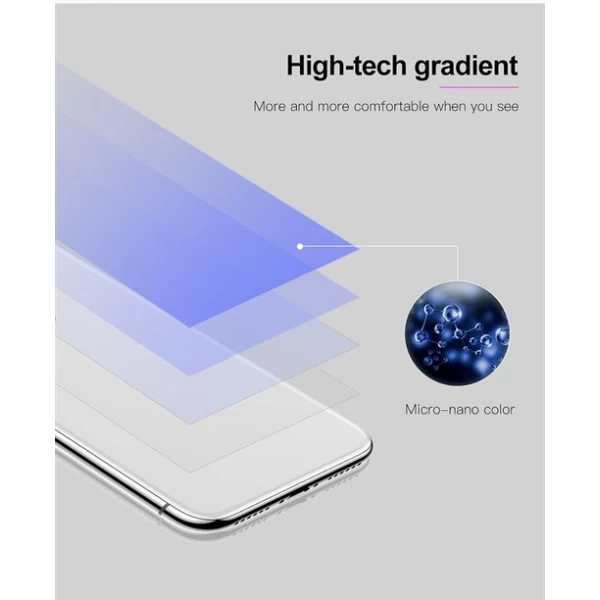 محافظ شیشه ای رنگی پشت گوشی Baseus Coloring مناسب Apple iPhone X/Xs