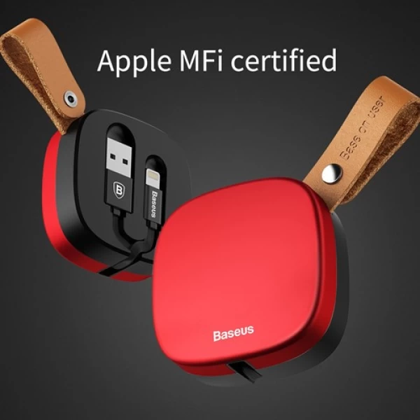 کابل شارژ لایتنینگ جمع شونده بیسوس Baseus Flexible Certified Cable