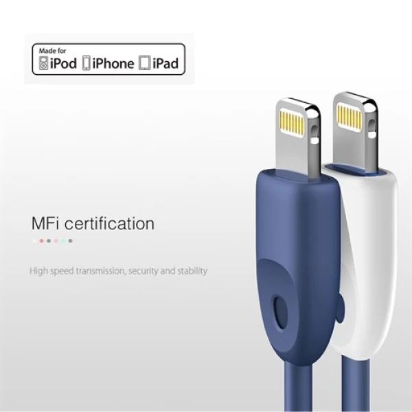 کابل شارژ 2.4 آمپر لایتنینگ بیسوس Baseus Rainbow Apple MFi Certification