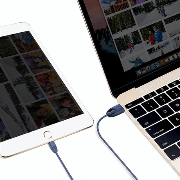 کابل شارژ 2.4 آمپر لایتنینگ بیسوس Baseus Rainbow Apple MFi Certification