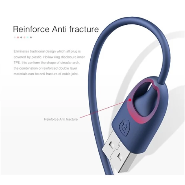 کابل شارژ 2.4 آمپر لایتنینگ بیسوس Baseus Rainbow Apple MFi Certification