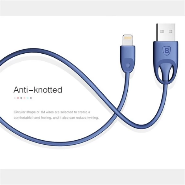 کابل شارژ 2.4 آمپر لایتنینگ بیسوس Baseus Rainbow Apple MFi Certification