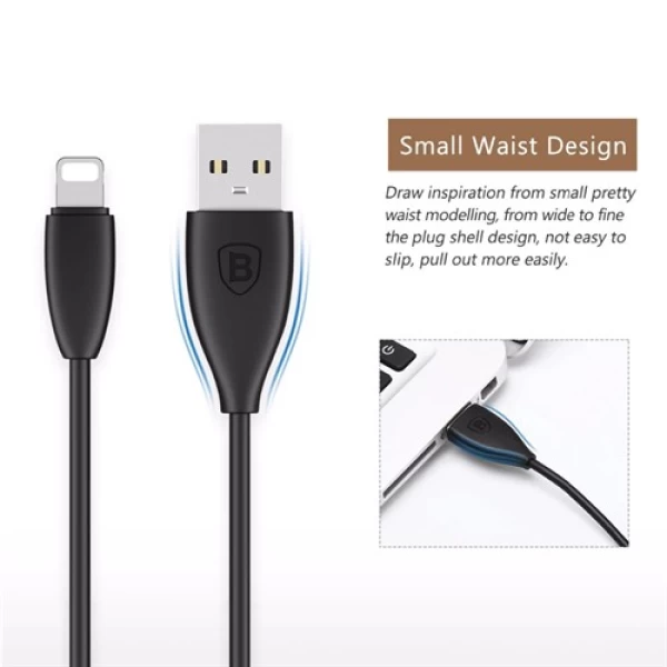 کابل شارژ لایتنینگ بیسوس Baseus Small Pretty Waist For Apple Cable