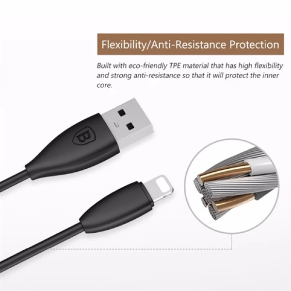 کابل شارژ لایتنینگ بیسوس Baseus Small Pretty Waist For Apple Cable