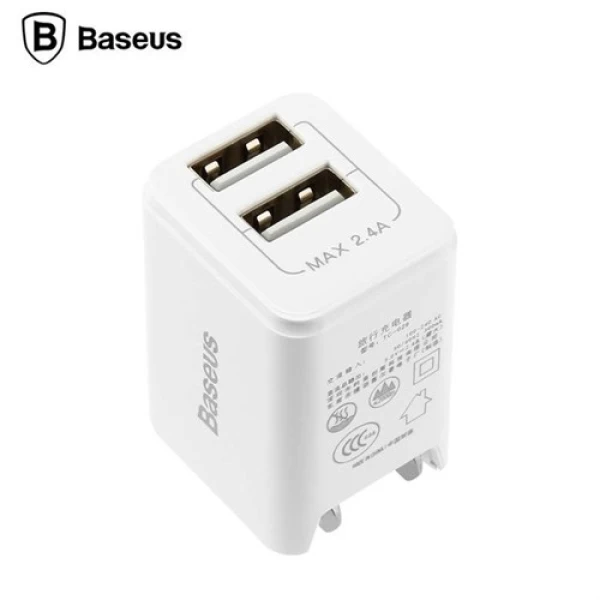 شارژر دیواری 2 پورت بیسوس Baseus Traveler Dual USB Charger