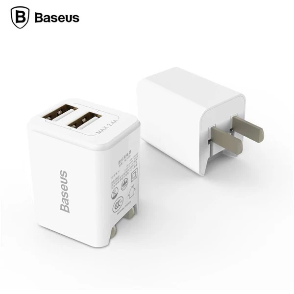 شارژر دیواری 2 پورت بیسوس Baseus Traveler Dual USB Charger