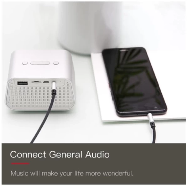 کابل انتقال صدا بیسوس Baseus Type C + 3.5mm TO 3.5mm AUX Cable