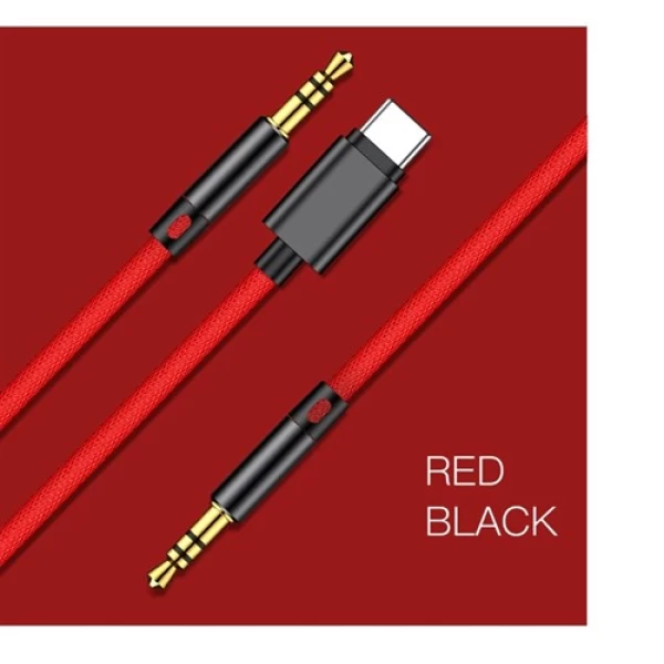 کابل انتقال صدا بیسوس Baseus Type C + 3.5mm TO 3.5mm AUX Cable