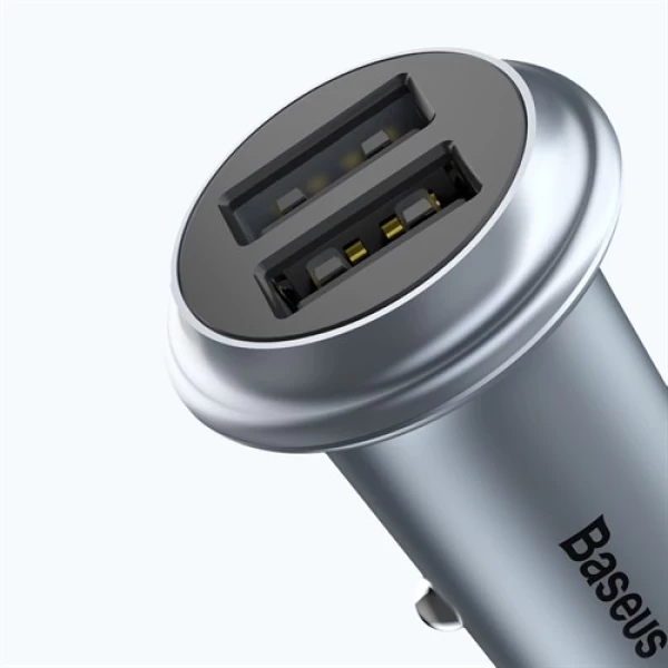 شارژر فندکی 2 پورت 3.1 آمپر بیسوس Baseus UFO Dual U Smart Car Charge