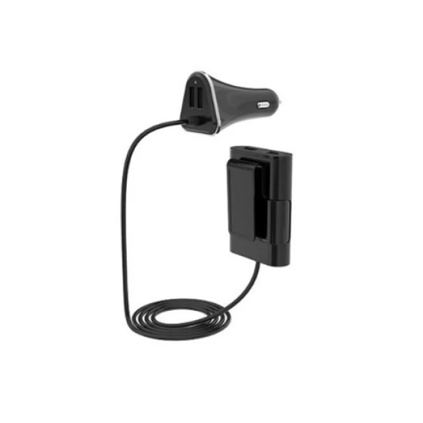شارژر فندکی و هاب 4 پورت Devia Ibox Carhub 4 USB Port مناسب اتومبیل