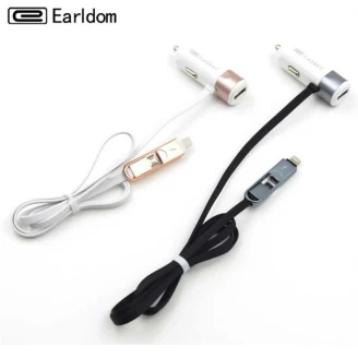 شارژر فندکی ارلدوم Earldom ES-157 Car Charger همراه با کابل