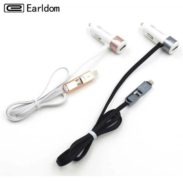 شارژر فندکی ارلدوم Earldom ES-157 Car Charger همراه با کابل