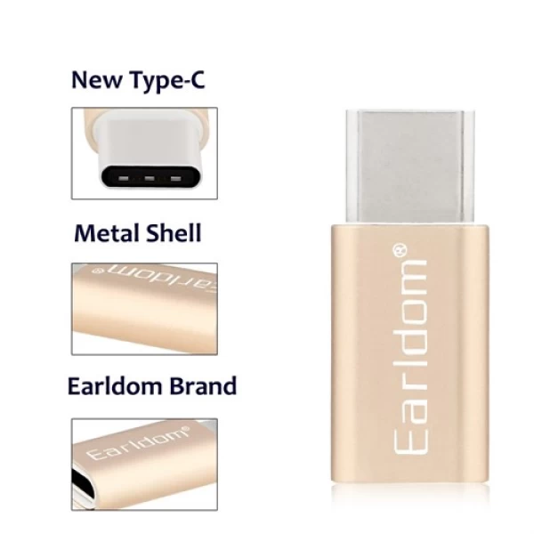 رابط تبدیل ارلدوم Earldom ET-TC01 Micro Usb To Type C