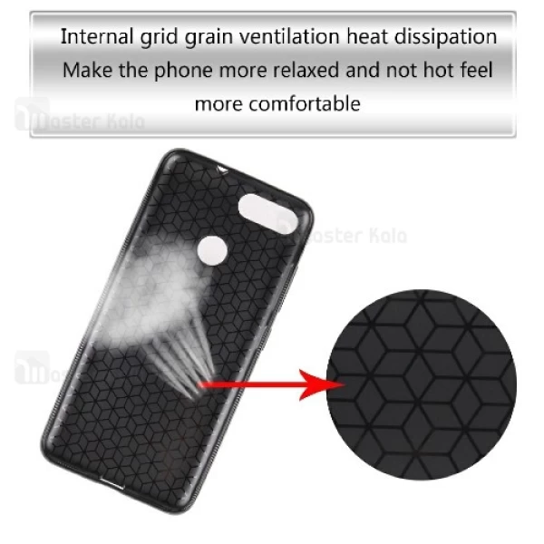 قاب فیبر کربنی Asus Zenfone 4 Max Plus M1 ZB570TL Haimen Fiber Carbon Texture