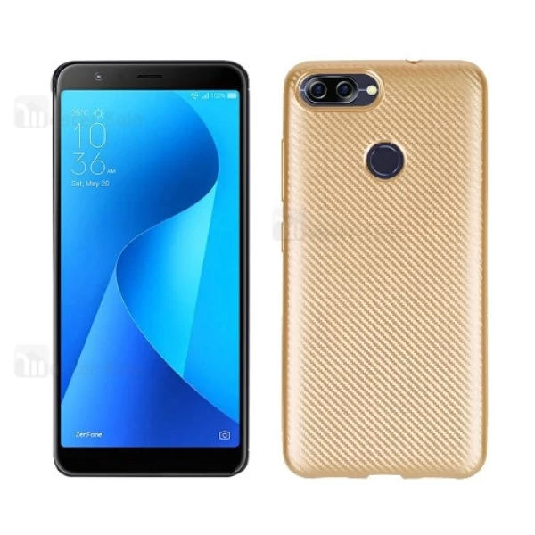 قاب فیبر کربنی Asus Zenfone 4 Max Plus M1 ZB570TL Haimen Fiber Carbon Texture