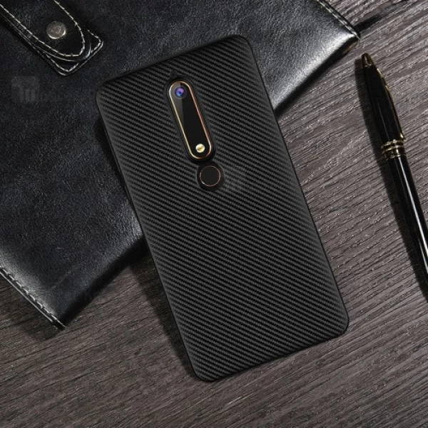 قاب فیبر کربنی Nokia 6.1 2018 Haimen Fiber Carbon Texture