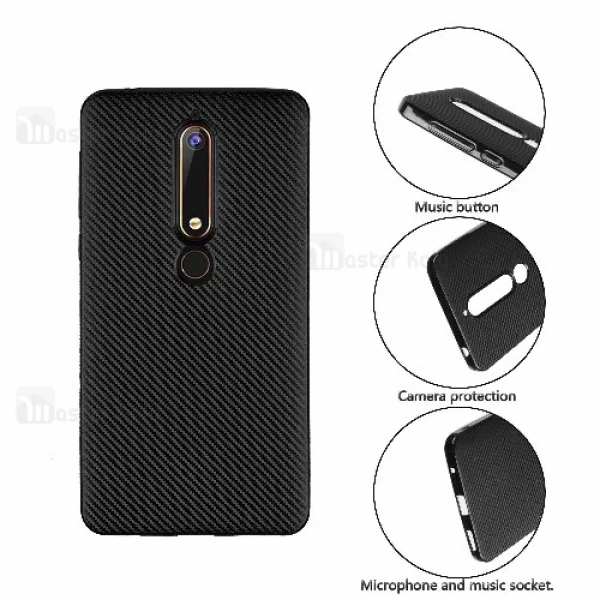 قاب فیبر کربنی Nokia 6.1 2018 Haimen Fiber Carbon Texture