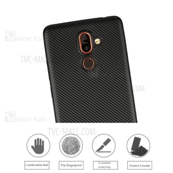 قاب فیبر کربنی Nokia 7 Plus Haimen Fiber Carbon Texture