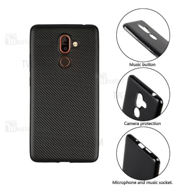قاب فیبر کربنی Nokia 7 Plus Haimen Fiber Carbon Texture