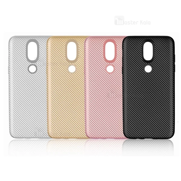قاب فیبر کربنی Nokia X6 / 6.1 Plus Haimen Fiber Carbon Texture