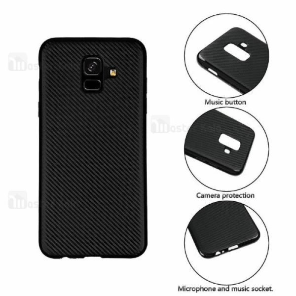 قاب فیبر کربنی Samsung Galaxy A6 2018 Haimen Fiber Carbon Texture