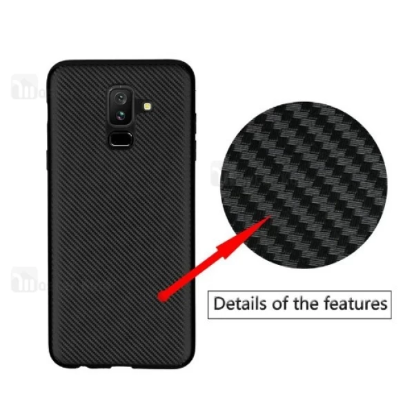 قاب فیبر کربنی Samsung Galaxy A6 Plus 2018 Haimen Fiber Carbon Texture