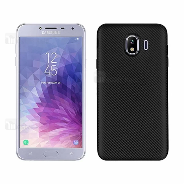 قاب فیبر کربنی Samsung Galaxy J4 2018 / J400 Haimen Fiber Carbon Texture