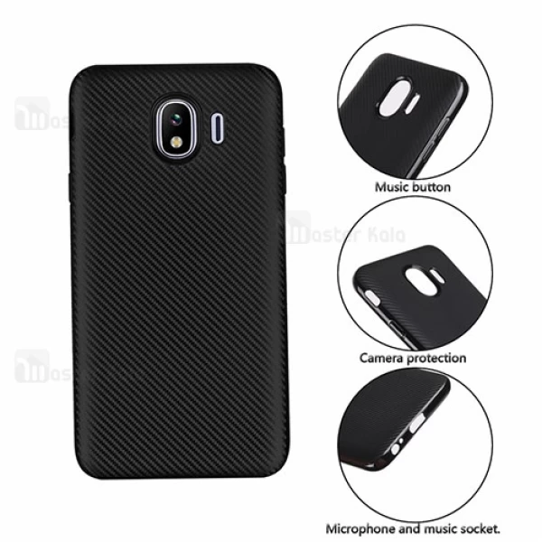 قاب فیبر کربنی Samsung Galaxy J4 2018 / J400 Haimen Fiber Carbon Texture
