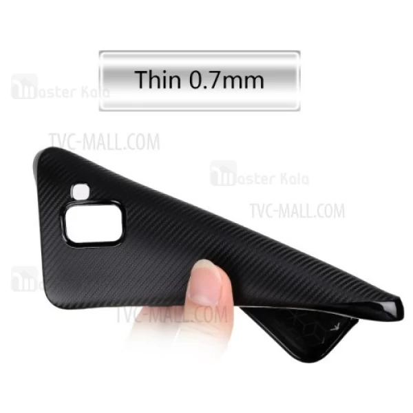 قاب فیبر کربنی Samsung Galaxy J6 2018 / J600 Haimen Fiber Carbon Texture
