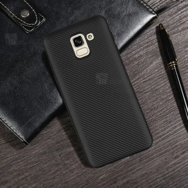 قاب فیبر کربنی Samsung Galaxy J6 2018 / J600 Haimen Fiber Carbon Texture