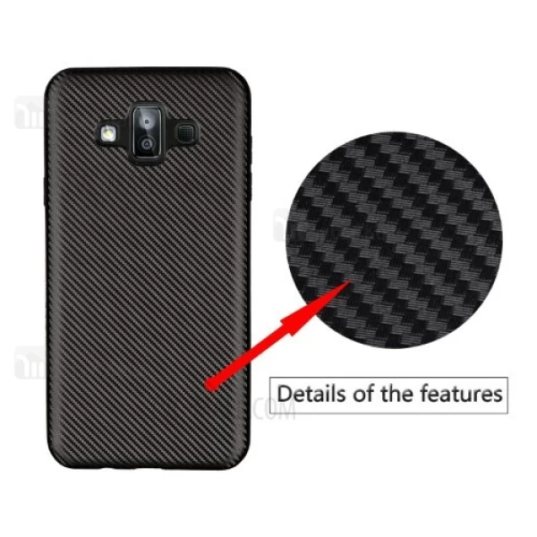 قاب فیبر کربنی Samsung Galaxy J7 DUO Haimen Fiber Carbon Texture