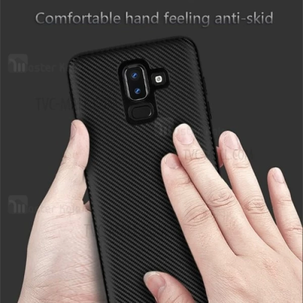 قاب فیبر کربنی Samsung Galaxy J8 2018 / J810 Haimen Fiber Carbon Texture