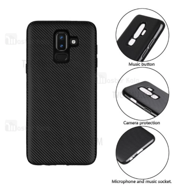 قاب فیبر کربنی Samsung Galaxy J8 2018 / J810 Haimen Fiber Carbon Texture