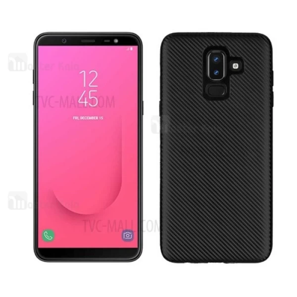 قاب فیبر کربنی Samsung Galaxy J8 2018 / J810 Haimen Fiber Carbon Texture